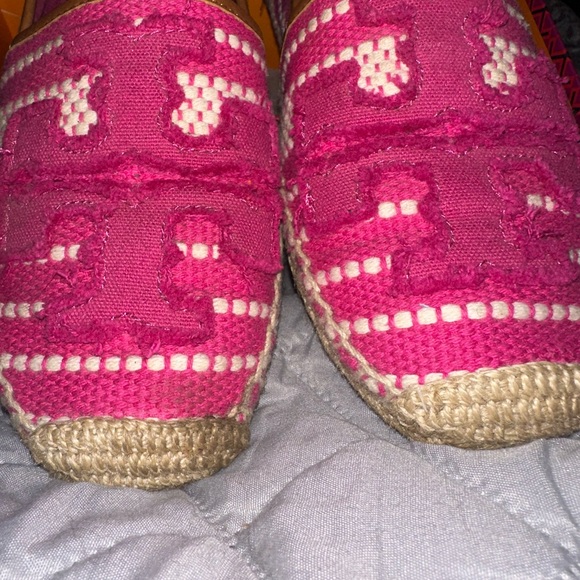 Tory Burch Pink and Cream Espadrilles - Picture 2 of 9